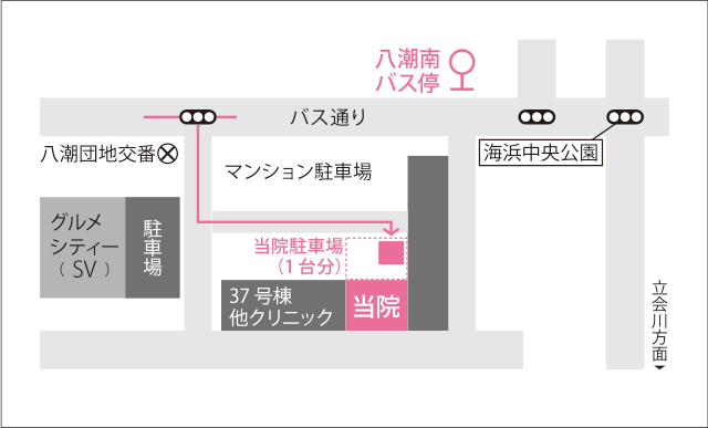 むらくに皮膚科（皮フ科）の地図